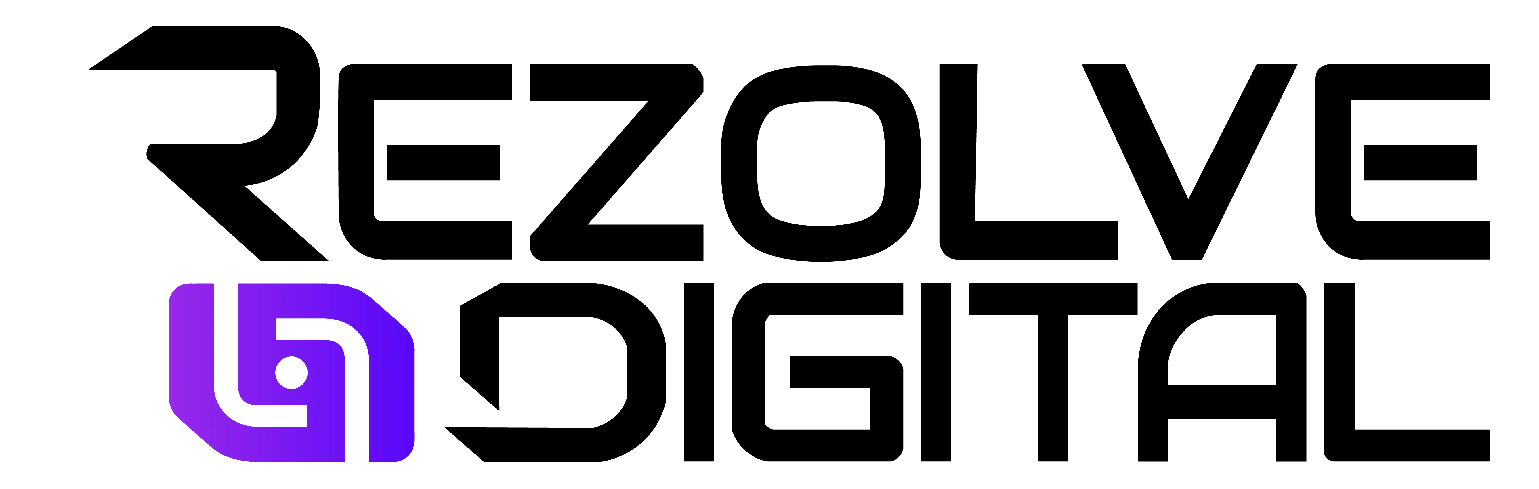 A logo we made for the Design agency REZOLVE Digital