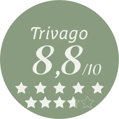en award fra Trivago på 8,8 ud af 10 stjerner